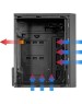 Корпус для ПК GINZZU (17222) B200 1*USB 3.0,2*USB 2.0,AU