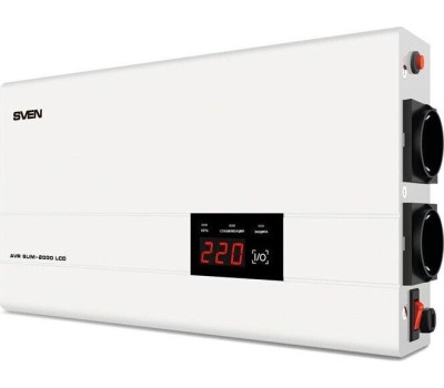 Стабилизатор напряжения SVEN AVR SLIM-2000 LCD