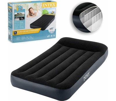 Матрас надувной INTEX Матрас надувн.с подголовн.PILLOW REST CLASSIC BED FIBER-TECH 99x191x25см (в коробке) Арт. 64141