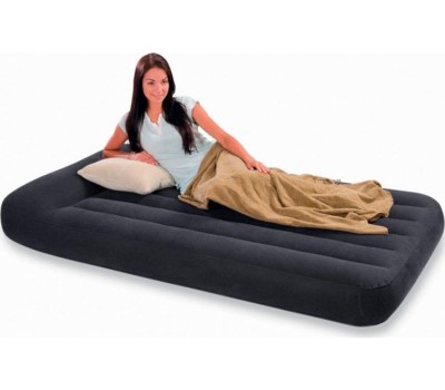 Матрас надувной INTEX Матрас надувн.с подголовн.PILLOW REST CLASSIC BED FIBER-TECH 99x191x25см (в коробке) Арт. 64141