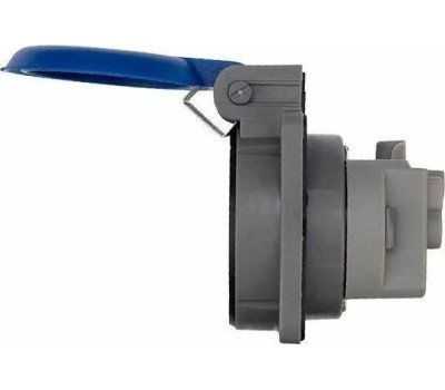 REXANT (111-008) РОЗЕТКА С КРЫШКОЙ, С/З, С/У, 16 А, IP54, ЧЕРНАЯ