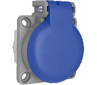 REXANT (111-008) РОЗЕТКА С КРЫШКОЙ, С/З, С/У, 16 А, IP54, ЧЕРНАЯ