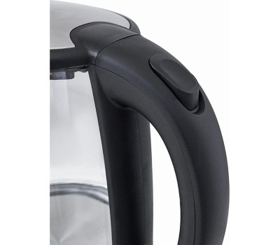 Чайник KITFORT КТ-619 серебристый/черный (нержавеющая сталь/стекло)