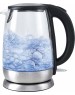 Чайник KITFORT КТ-619 серебристый/черный (нержавеющая сталь/стекло)