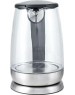 Чайник KITFORT КТ-619 серебристый/черный (нержавеющая сталь/стекло)