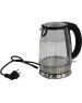 Чайник KITFORT КТ-619 серебристый/черный (нержавеющая сталь/стекло)