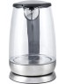 Чайник KITFORT КТ-619 серебристый/черный (нержавеющая сталь/стекло)