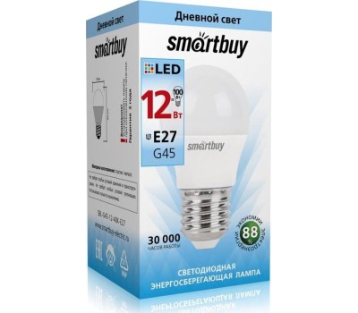 Лампа SMARTBUY (SBL-G45-12-40K-E27) 12W/4000/E27
