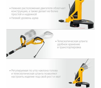 Триммер сетевой STEHER TEL-33-610 600 Вт триммер сетевой, ш/с 33 см