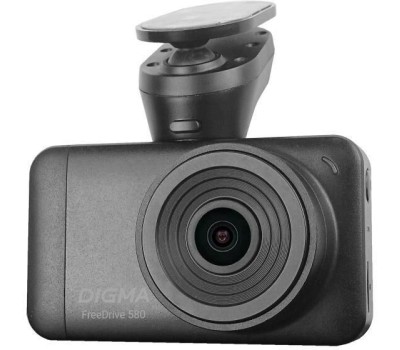 DIGMA Видеорегистратор FreeDrive 580 черный 4Mpix 1296x2304 1296p 140гр. GP2178