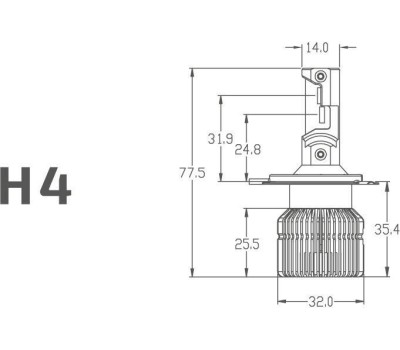Лампа светодиодная MTF LIGHT RT04K4