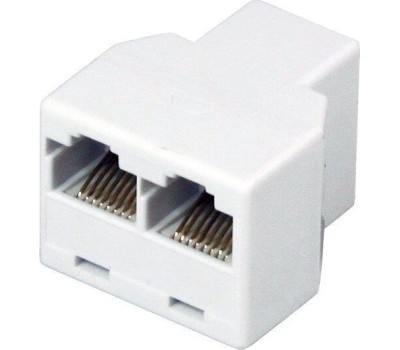 REXANT Переходник сетевой LAN, гнездо 8Р8С (RJ-45) - 2 гнезда 8Р8С (RJ-45)