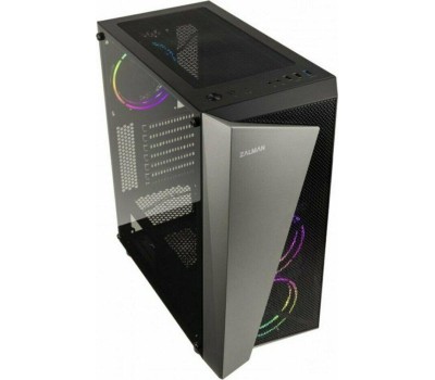 ZALMAN Корпус ATX S4 Plus, Midi-Tower, без БП, черный [s4 plus black]