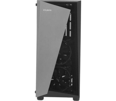 ZALMAN Корпус ATX S4 Plus, Midi-Tower, без БП, черный [s4 plus black]