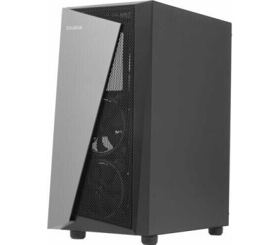 ZALMAN Корпус ATX S4 Plus, Midi-Tower, без БП, черный [s4 plus black]