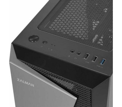 ZALMAN Корпус ATX S4 Plus, Midi-Tower, без БП, черный [s4 plus black]