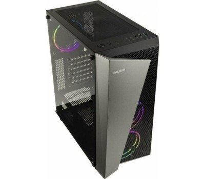 ZALMAN Корпус ATX S4 Plus, Midi-Tower, без БП, черный [s4 plus black]