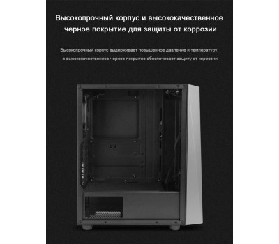 ZALMAN Корпус ATX S4 Plus, Midi-Tower, без БП, черный [s4 plus black]