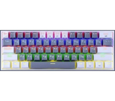 Клавиатура DEFENDER Клавиатура USB FIZZ GREY/WHITE REDRAGON 70675