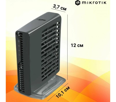 MIKROTIK Wi-Fi роутер hAP ax2, Wi-Fi 6, AX1800, 2.4/5ГГц, 4 LAN, черный [c52ig-5haxd2haxd-tc]