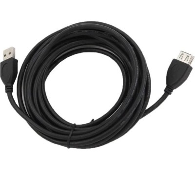 Gembird/Cablexpert CCF2-USB2-AMAF-15 USB 2.0 Pro Кабель , AM/AF, 4.5м, экран, 2феррит.кольца, черный, пакет