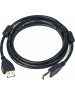 Gembird/Cablexpert CCF2-USB2-AMAF-15 USB 2.0 Pro Кабель , AM/AF, 4.5м, экран, 2феррит.кольца, черный, пакет
