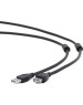 Gembird/Cablexpert CCF2-USB2-AMAF-15 USB 2.0 Pro Кабель , AM/AF, 4.5м, экран, 2феррит.кольца, черный, пакет