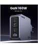UGREEN Зарядное устройство X763 (25877) Nexode Pro 160W USB-A+3*USB-C GaN Tech Fast Charger EU с кабелем 1,5M 240W. Цвет: серый