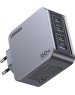 UGREEN Зарядное устройство X763 (25877) Nexode Pro 160W USB-A+3*USB-C GaN Tech Fast Charger EU с кабелем 1,5M 240W. Цвет: серый
