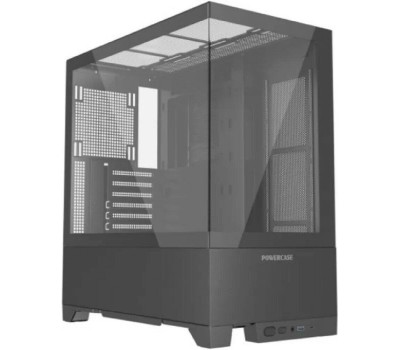 Powercase Vision Black V2, Tempered Glass, чёрный, ATX (CVBAV2-L0)
