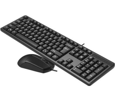 A4TECH Клавиатура + мышь KK-3330S клав:черный мышь:черный USB [1530250]