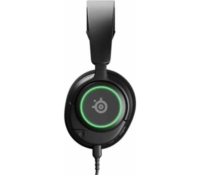 STEELSERIES Гарнитура игровая Arctis Nova 3, для компьютера и игровых консолей, накладные, проводные, черный [61631]