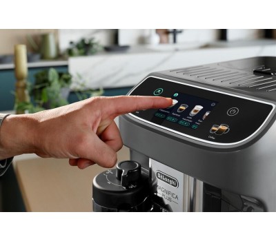 DELONGHI Кофемашина автоматическая Magnifica Plus ECAM320.61.G, 15Бар, с автоматическим капучинатором, серый