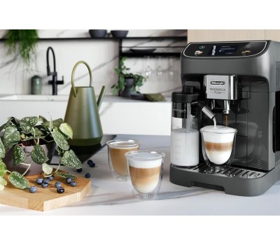 DELONGHI Кофемашина автоматическая Magnifica Plus ECAM320.61.G, 15Бар, с автоматическим капучинатором, серый