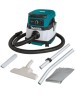 MAKITA Строительный пылесос DVC150LZ, гибридное, без АКБ, без ЗУ, белый