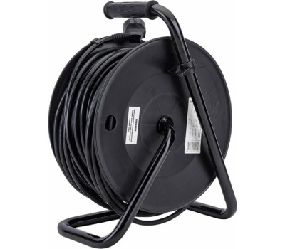 IEK Удлинитель силовой УК50, розеток 4шт, 3x1.5 кв.мм, 16A, 50м, ПВС, катушка [wkp20-16-04-50-g]