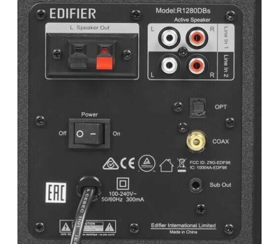 EDIFIER Колонки Bluetooth R1280DBs, 2.0, черный [r1280dbs black]