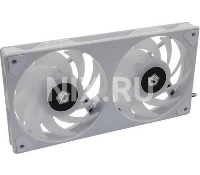 ID-COOLING Вентилятор для корпуса ICEFAN 240 ARGB SNOW белый (2 pcs, 120mm, PWM 2000rpm, 56.5 CFM, 31,5 dB, 4 pin/3 pin ARGB) (ICEFAN 240 ARGB SNOW)