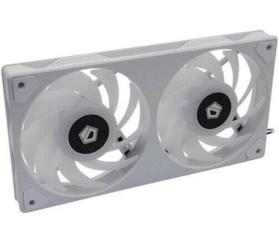 ID-COOLING Вентилятор для корпуса ICEFAN 240 ARGB SNOW белый (2 pcs, 120mm, PWM 2000rpm, 56.5 CFM, 31,5 dB, 4 pin/3 pin ARGB) (ICEFAN 240 ARGB SNOW)