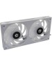 ID-COOLING Вентилятор для корпуса ICEFAN 240 ARGB SNOW белый (2 pcs, 120mm, PWM 2000rpm, 56.5 CFM, 31,5 dB, 4 pin/3 pin ARGB) (ICEFAN 240 ARGB SNOW)
