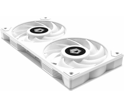 ID-COOLING Вентилятор для корпуса ICEFAN 240 ARGB SNOW белый (2 pcs, 120mm, PWM 2000rpm, 56.5 CFM, 31,5 dB, 4 pin/3 pin ARGB) (ICEFAN 240 ARGB SNOW)