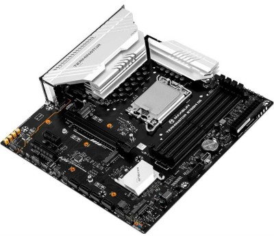 Материнская плата MAXSUN MS-Terminator B760M D5 WiFi V1/V2 (Socket 1700, mATX, 4*DDR5, DP/HDMI, 4xSATA3, 3*M.2,xPCI-E x16 /1xPCI-E x1, 6*USB 2.0, 2*USB 3.2 Gen1, LAN 1*2.5G, Bluetooth, Wi-Fi 802.11ax, RTL)