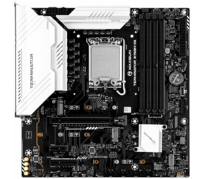 Материнская плата MAXSUN MS-Terminator B760M D5 WiFi V1/V2 (Socket 1700, mATX, 4*DDR5, DP/HDMI, 4xSATA3, 3*M.2,xPCI-E x16 /1xPCI-E x1, 6*USB 2.0, 2*USB 3.2 Gen1, LAN 1*2.5G, Bluetooth, Wi-Fi 802.11ax, RTL)