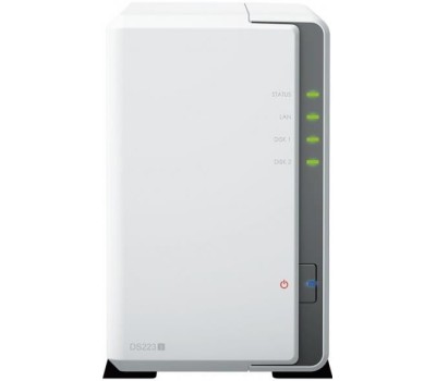 SYNOLOGY СХД настольное исполнение 2BAY NO HDD DS223J