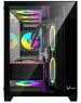 Корпус для ПК FORMULA Корпус (AEROCOOL) MiniTower CRYSTAL Z5 черный (mATX, без БП, USB2.0+USB3.0+USB3.2, 1x120mm ARGB) (Crystal Z5 Black (F))