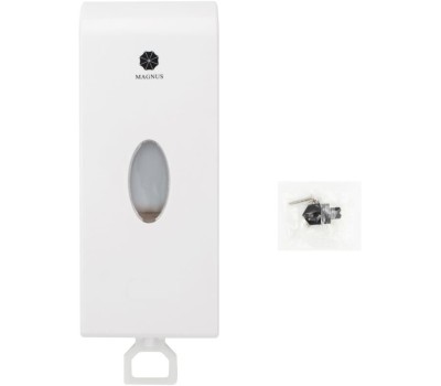 МАГНУС - Дозатор жидкого МЫЛА, пластик АБС, БЕЛЫЙ, 1000 мл 688