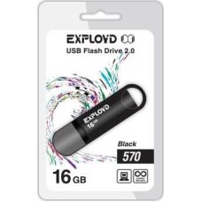 USB флэш-накопитель EXPLOYD 16GB-570-черный [EX-16GB-570-Black]