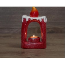 Декоративный светильник NEON-NIGHT (501-074) КЕРАМИЧЕСКИЙ ПОДСВЕЧНИК СВЕЧКА 12.5Х6Х19.3 СМ