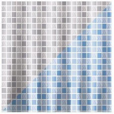 РЫЖИЙ КОТ Занавеска для ванной, 180*180 см., клетка, материал - PEVA (008351)