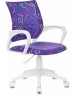 БЮРОКРАТ Кресло детское BUROKIDS 1 W, на колесиках, ткань, фиолетовый [burokids 1 w-stickvi]